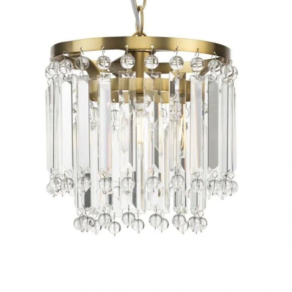 (New) Avec Cerise Collection Luxery Brushed Gold Pendant‎  Chandelier Light
